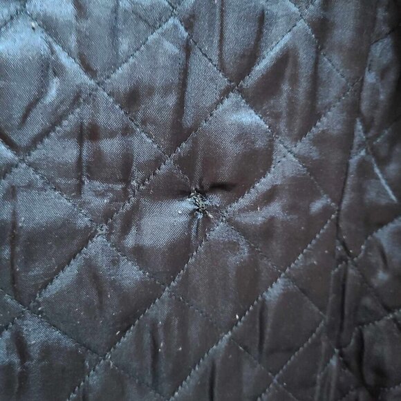 Kut From the Kloth Tweed Peacoat Minimalist Quiet Luxury Dark Academia LARGE L - Picture 9 of 10